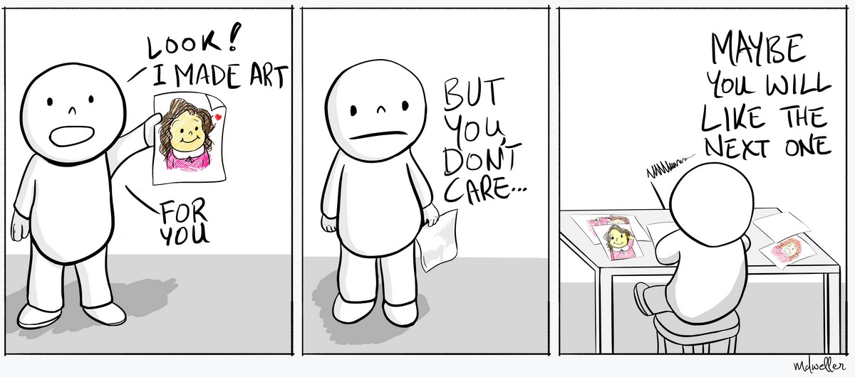 Just keep drawing art comic strip by mdweller