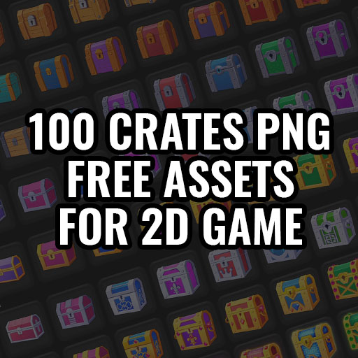 100 crates free 2d png free psd free game Asset πΈπ